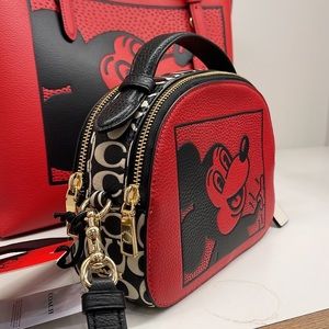 Coach Disney Mickey Mouse X Keith Haring Serena Satchel
IM/Electric Red Multi